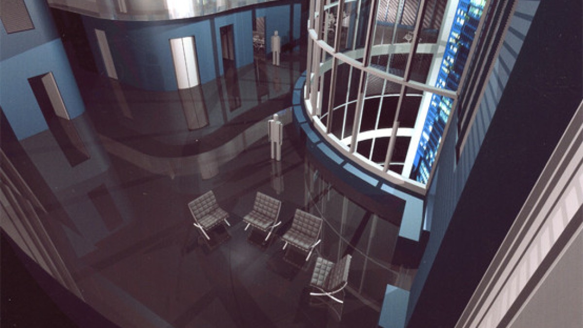 "Don Giovanni", Bühnenbild von Christoph Kanters, Visualisierungsentwurf :