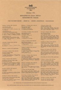 Österreichisches Filmmuseum Wien: Retrospektive Dziga Vertov, Retrospektive Tarzan