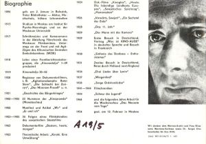 Verband der Filmschaffenden der UdSSR, Staatliches Filmarchiv der DDR: Dsiga Wertow. Ausstellung im Zentralen Haus der Deutsch-Sowjetischen Freundschaft