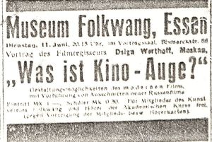 Museum Folkswang: Was ist Kino-Auge?