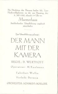 Direktion der Derussa: "Der Mann mit der Kamera"