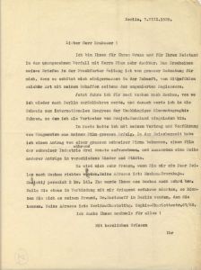 Brief von Dziga Vertov an Siegfried Kracauer