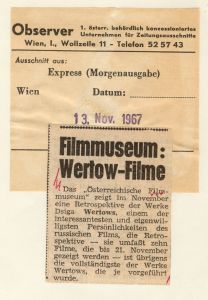 Filmmuseum: Wertow-Filme