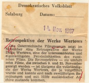 Retrospektive der Werke Wertows