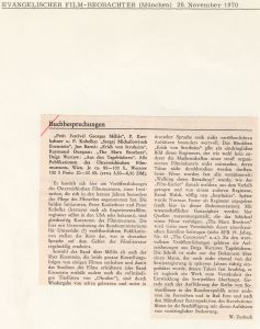 Über die Publikation "Aus den Tagebüchern" des Österreichischen Filmmuseums