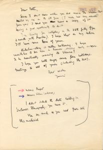 Brief von Ion Barna an Peter Konlechner