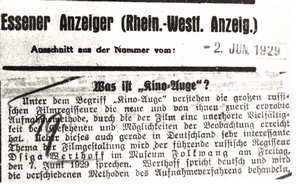 Was ist 'Kino-Auge'?