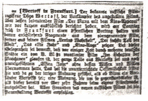 Wertoff in Frankfurt