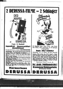 Zwei Derussa-Filme = zwei Schlager