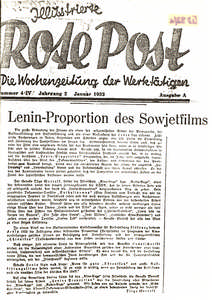Lenin-Proportion des Sowjetfilms
