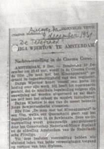 Dzjiga Wjertow te Amsterdam