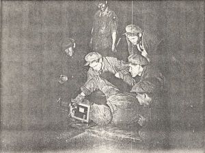 Mitarbeiter bei Dreharbeiten zu "Ėntuziazm"