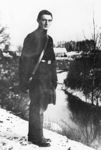 Dziga Vertov als Student in Białystok vor Winterlandschaft