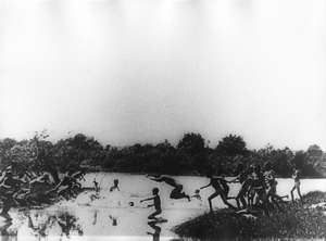 Pioniere springen ins Wasser