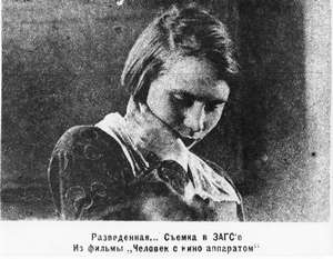 Frau bei der Scheidung