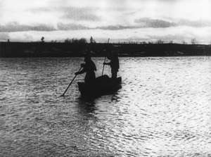 Zwei Männer im Boot