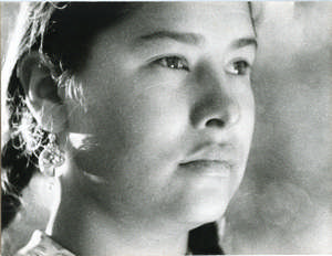 Junge Frau in Großaufnahme